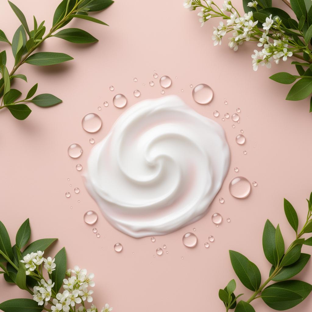 Clean skincare formula with botanicals